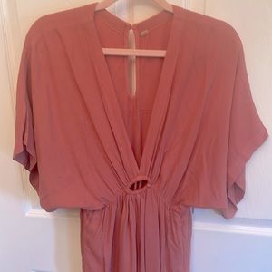 NWOT YFB Jumpsuit/ Salmon Color